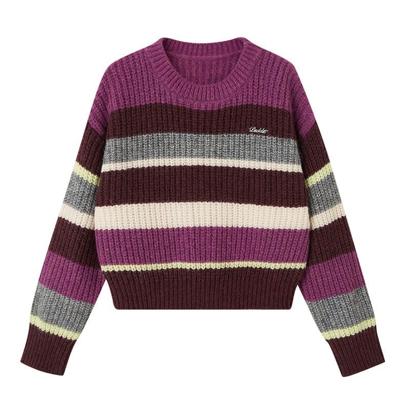 DIDDI MODA Striped Dragon Cowdog Knit Set
