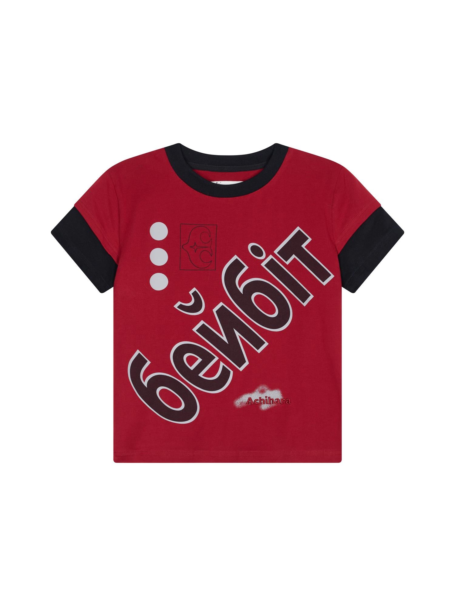 Achihara Christmas Eve Printed Short Sleeve T-Shirt
