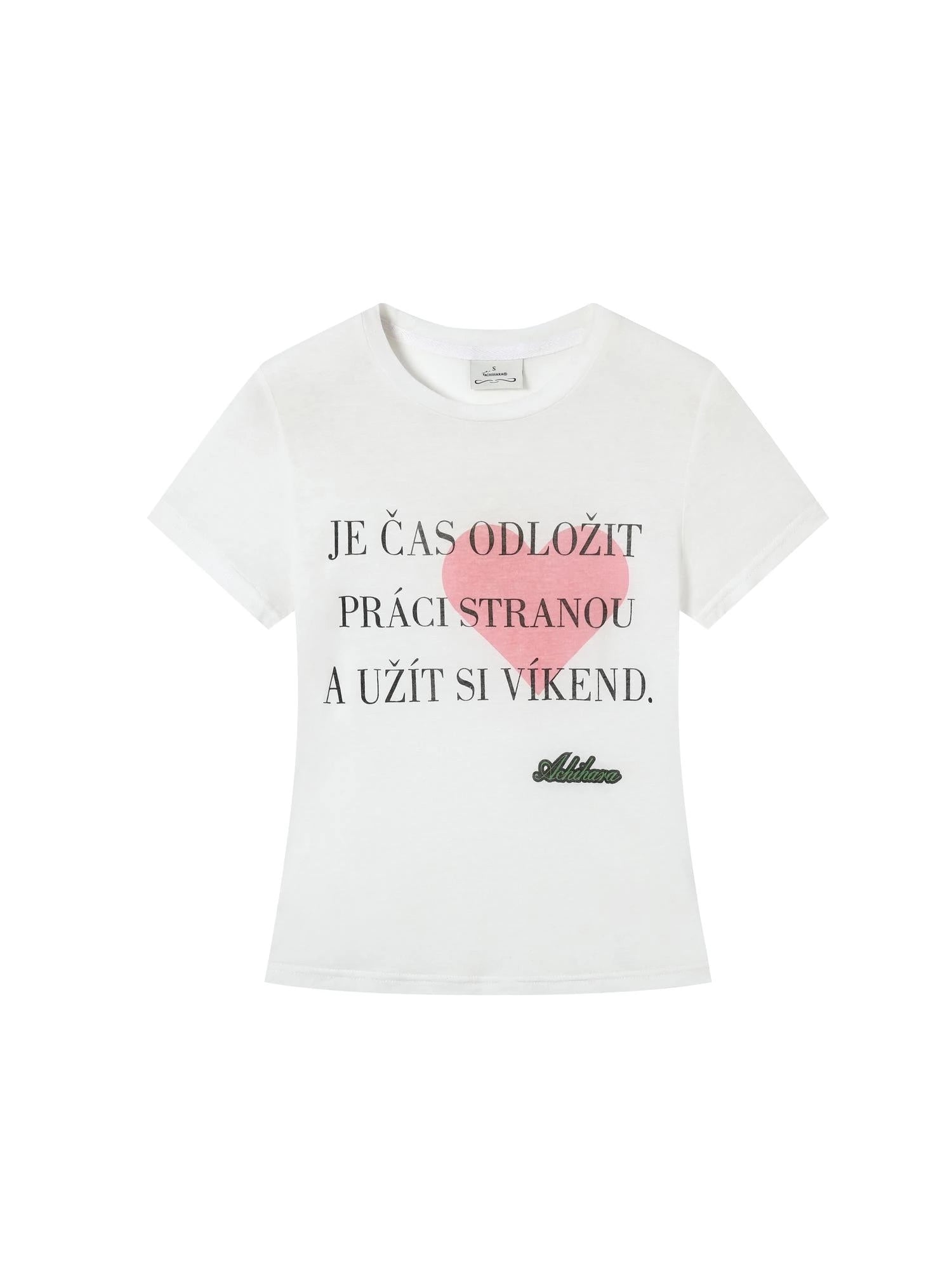 Love Weekend Double Layer Tee Summer 2025