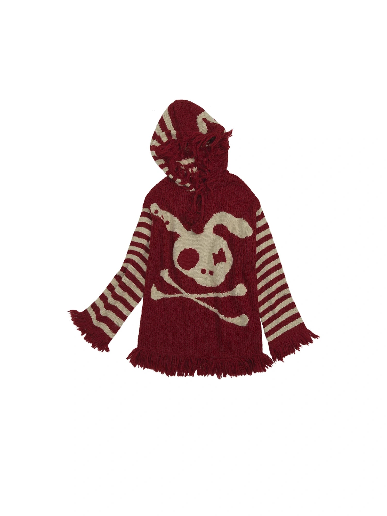 Punk Y2K Rebel Skull Rabbit Hooded Sweatshirt