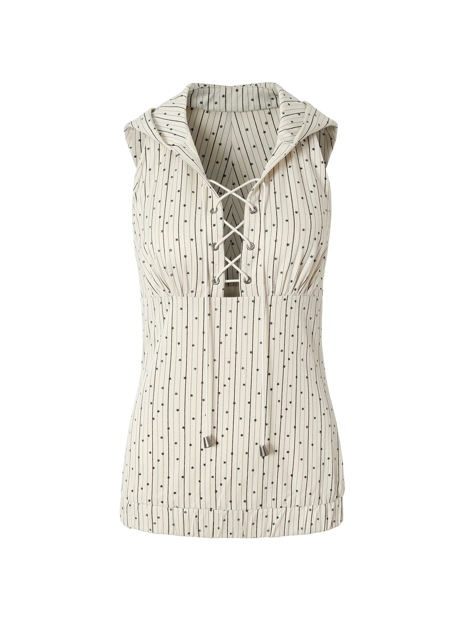 Vintage Punk Hoodie Vest Top