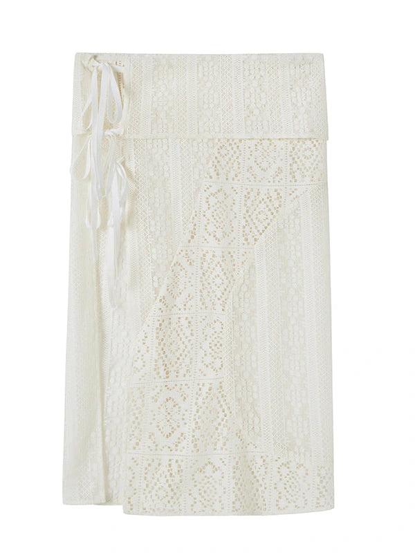 Geometric Deconstructed Layered Apron Skirt