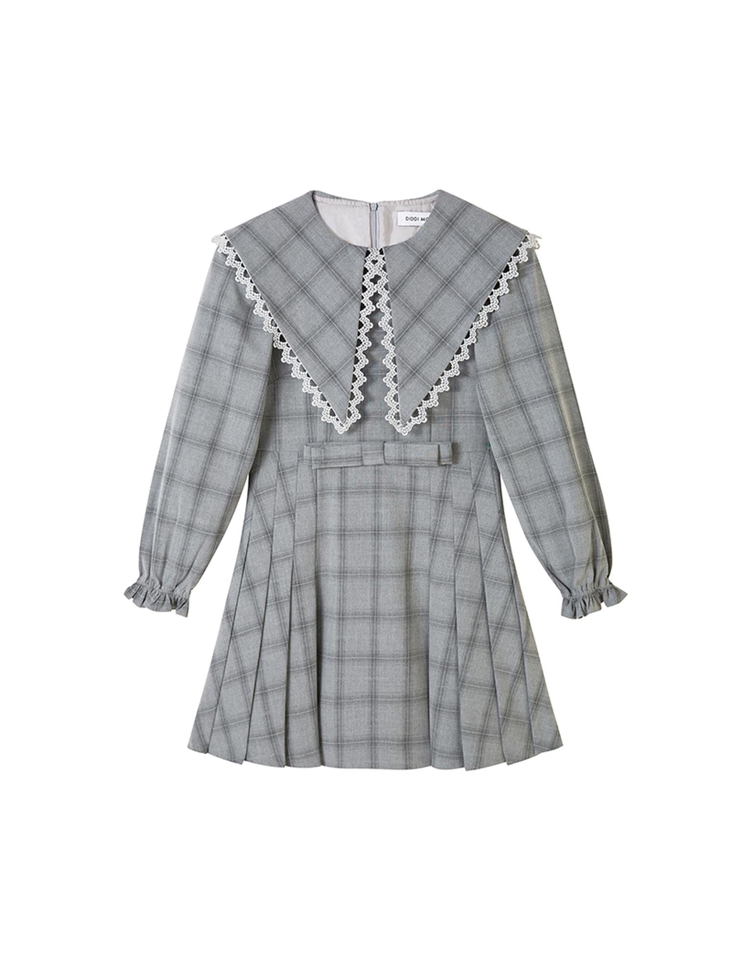 DIDDI MODA Elegant Princess Cotton A Line Dress With Bow Crystal