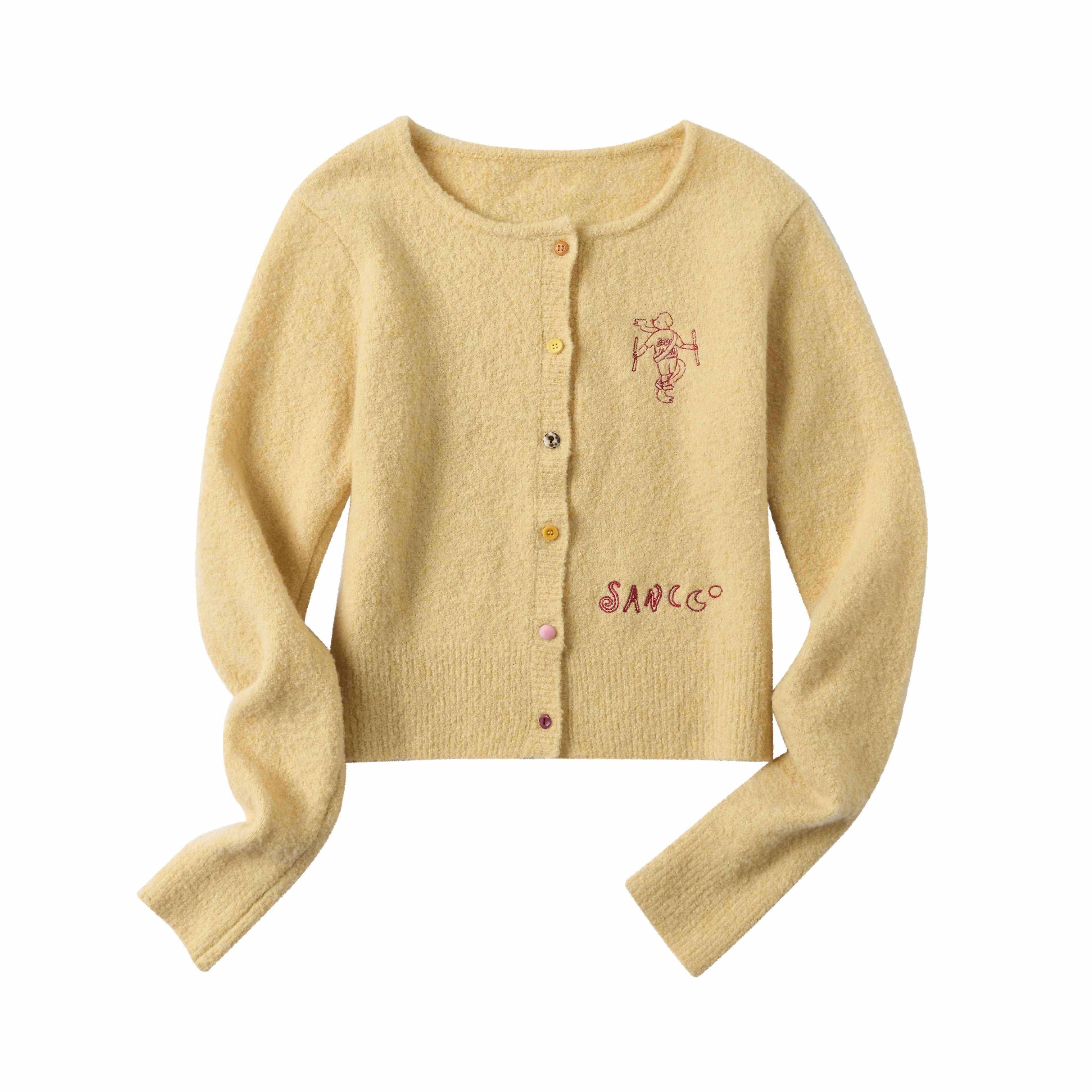 sancco_house_Colorblock_Round_Neck_Embroidered_Letter_Women&