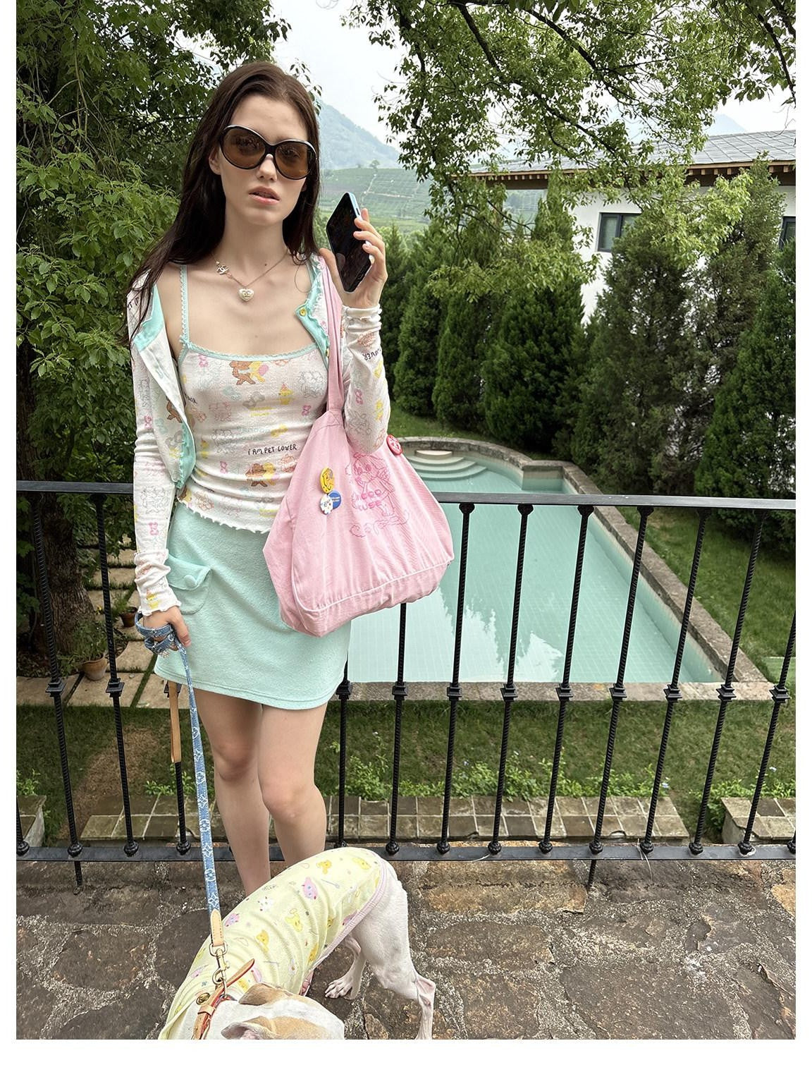 sancco house Colorful Cartoon Large Capacity Handheld Crossbody Women&