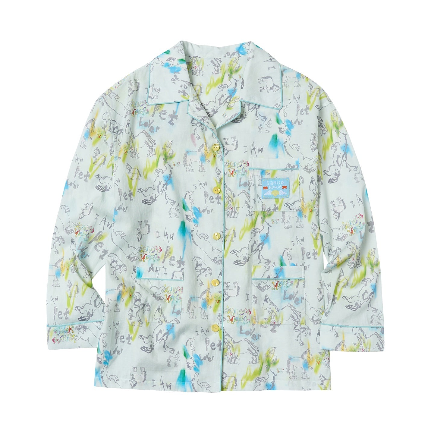 sancco_house_Graffiti_Lace_Collared_Long_Sleeve_Women&