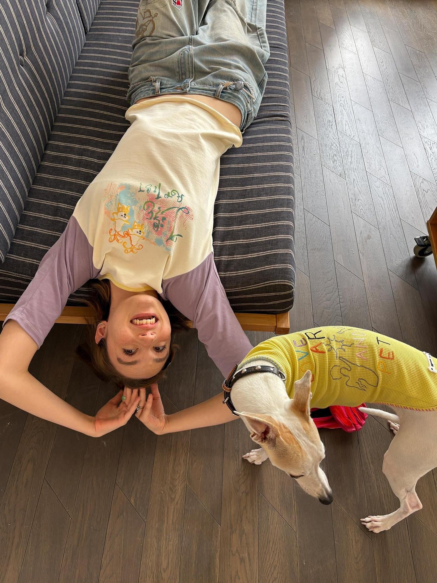 sancco house Graffiti Print Raglan Crewneck Women&
