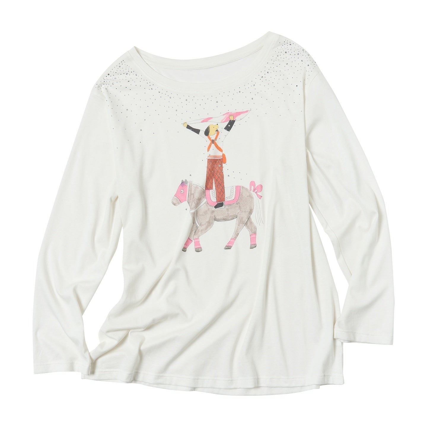 sancco_house_Hand_Painted_Puppy_Hotfix_Rhinestone_Off_Shoulder_Women&