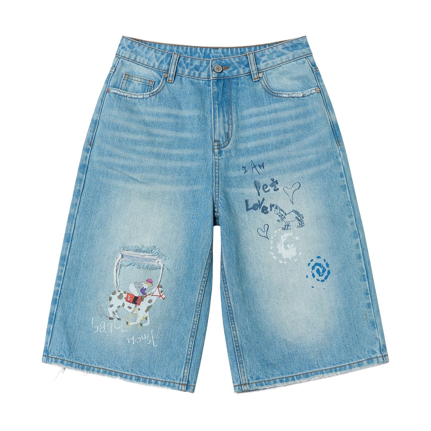 sancco_house_Light_Blue_Vintage_Washed_Graffiti_Ripped_Straight_Women&