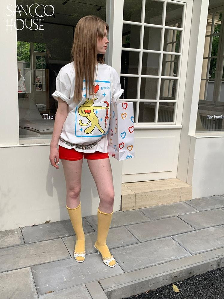 sancco house Mini Snake And Puppy Printed Loose Women&