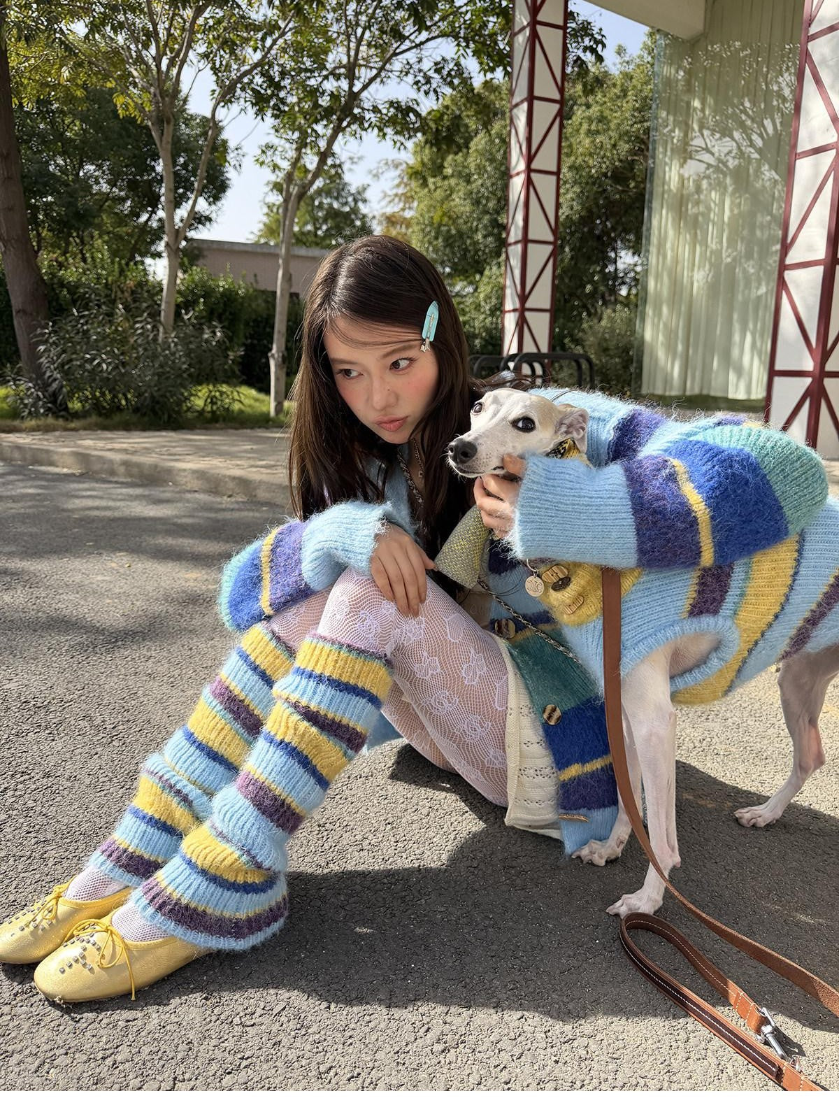 sancco house Multicolor Colorblock Striped Knitted Women&