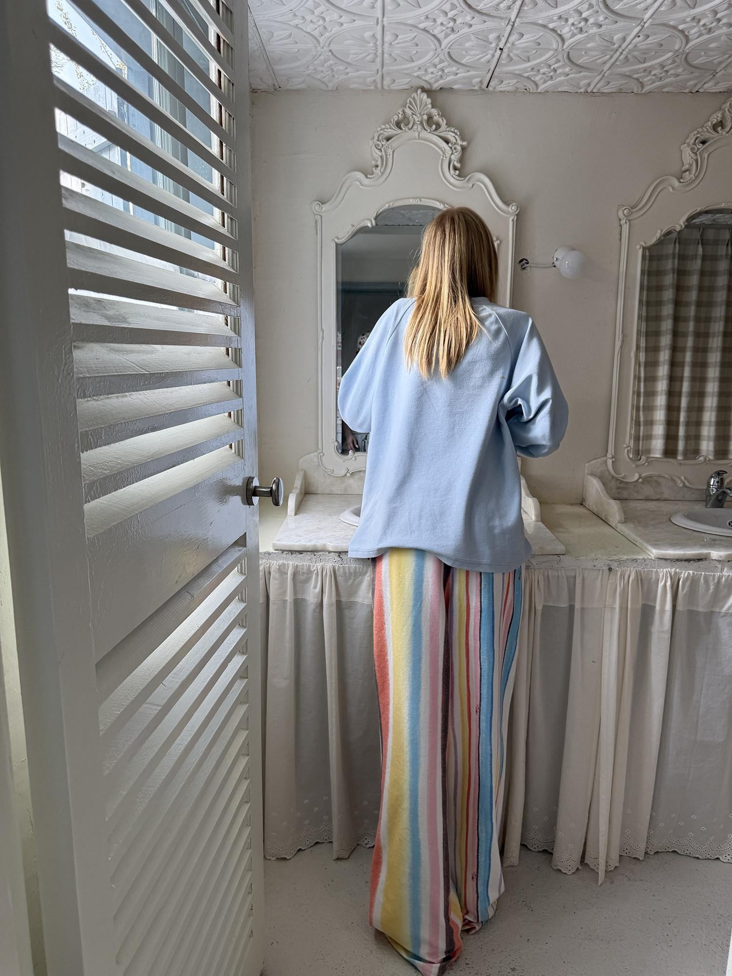 sancco house Striped Tarot Puppy Print Women&