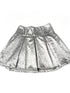 Pleated Textured Midi Skirt With Unique Folds Skirts