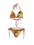 Punk Bikini Set Leopard Print Y2K Swimwear