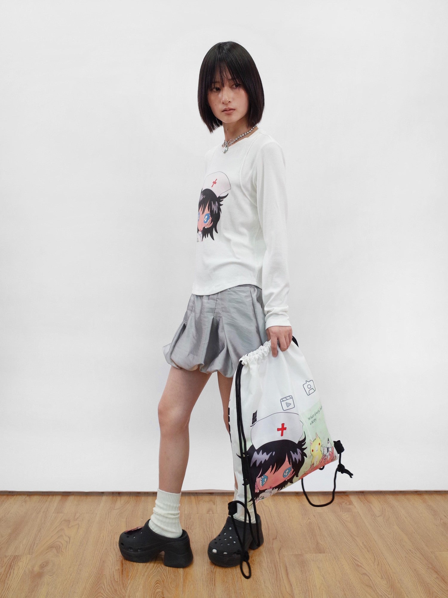 takeabreak Cartoon Double Sided Print Water Resistant Canvas Women&