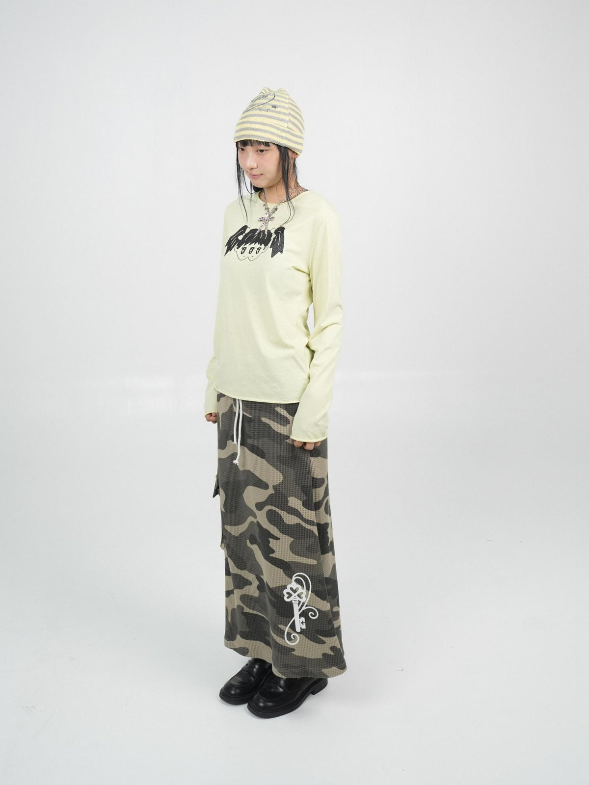 takeabreak Light Green Twin Girls Print Slim Fit Women&