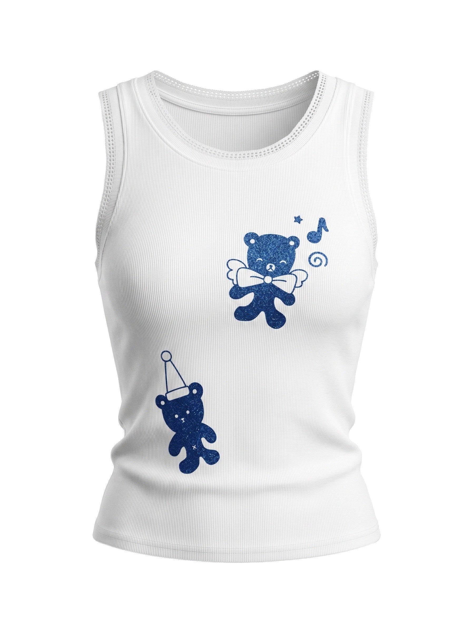 takeabreak_Shimmery_Two_Tone_Bear_Print_Lace_Cutout_Women&