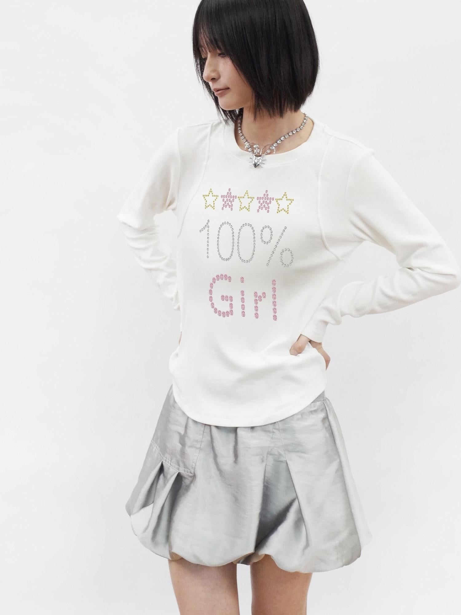 takeabreak Soft White Street Print Hotfix Letters Women&