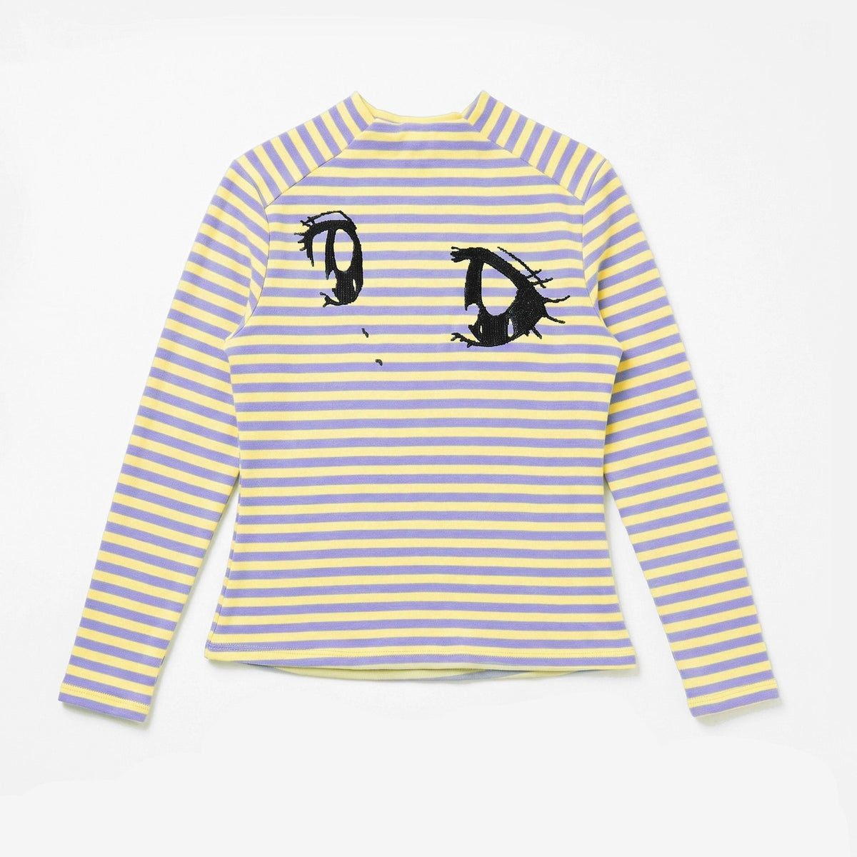 takeabreak_Yellow_Purple_Striped_Comic_Big_Eye_Print_Women&