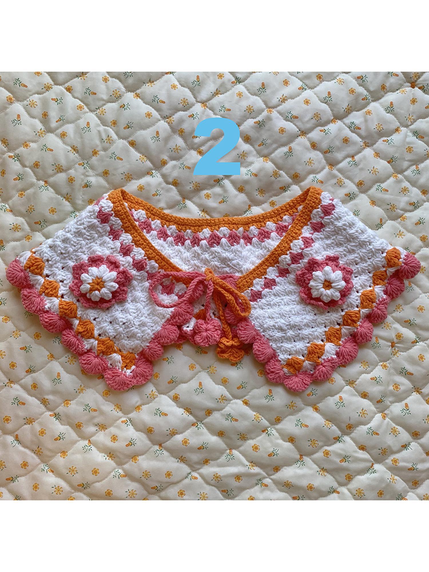 Frufru Gulu Japanese Multicolor Knit Wool Detachable Collar Bag 12 Styles