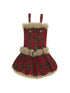 Punk Plaid Bustier Tube Dress For Christmas Party Dresses