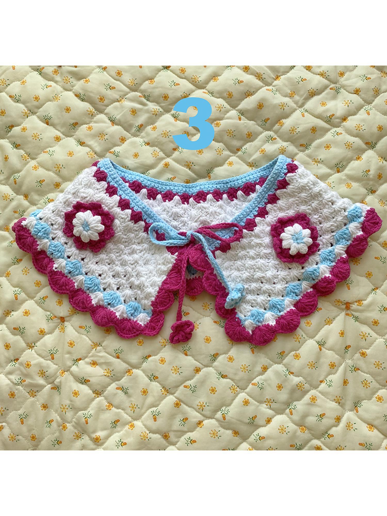 Frufru Gulu Japanese Multicolor Knit Wool Detachable Collar Bag 12 Styles