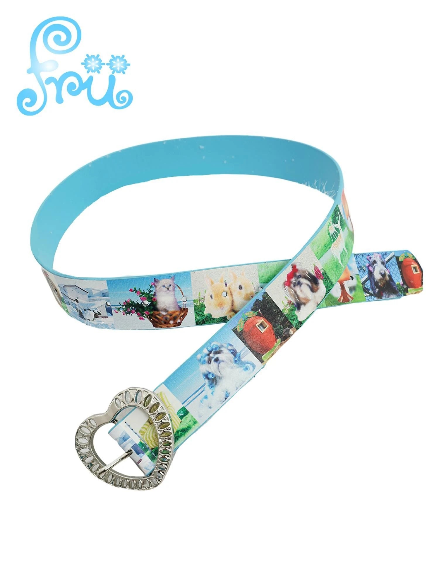 Y2K Cute Puppy Print Snow Farm Frufruu Gulu