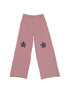 Cozy Bunny Ears Hoodie Red Grey Stripes Pajama Set