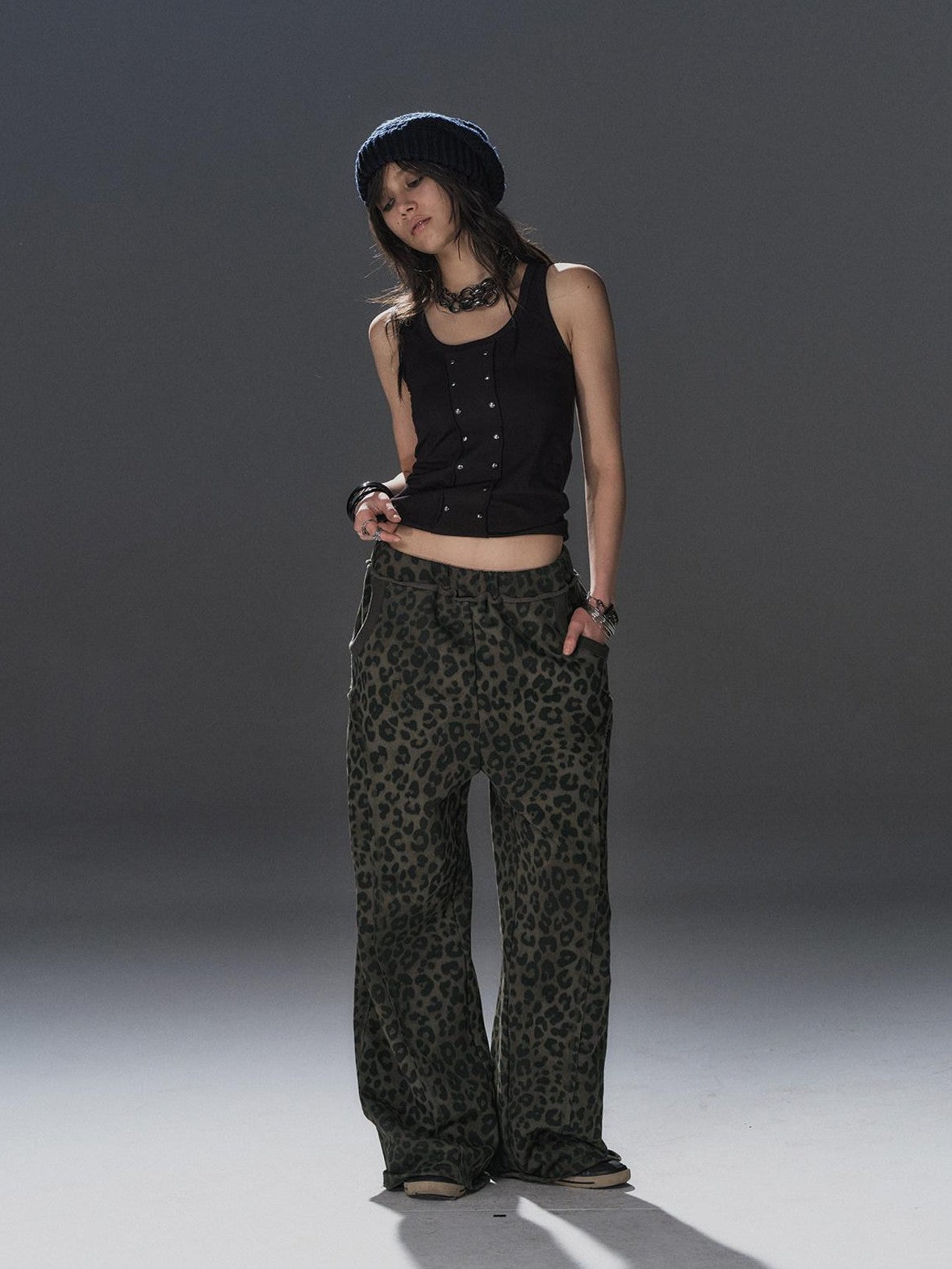 wear And tear Black Rhinestone Frayed Edge Street Punk Stretch Women&