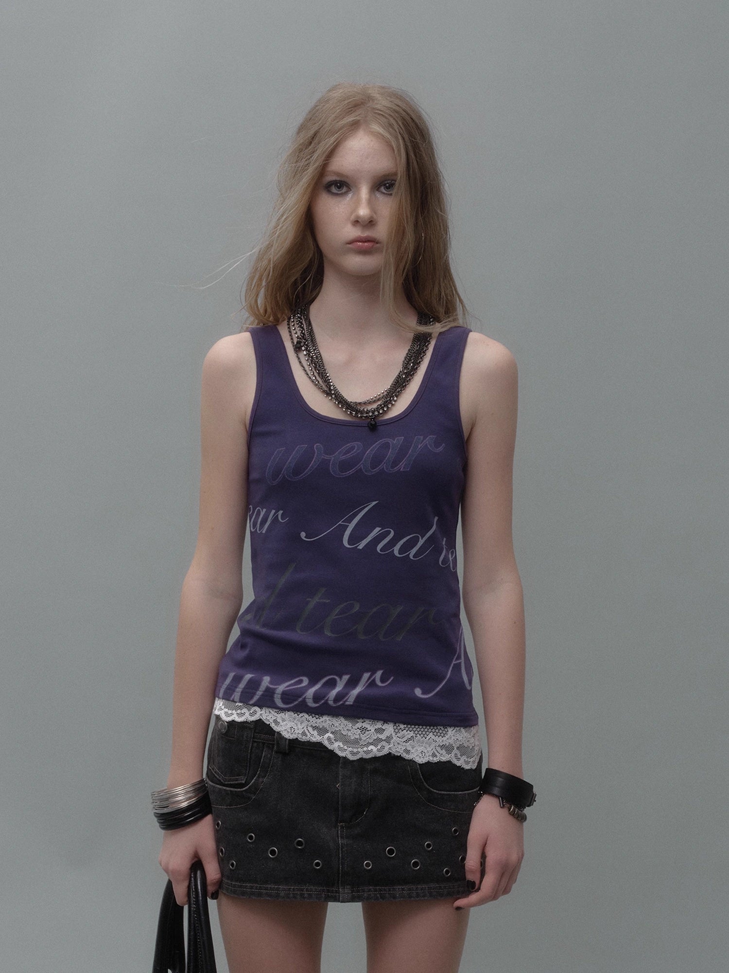 wear_And_tear_Lace_Trimmed_Contrast_Lettering_Ribbed_Tank_MISSTT