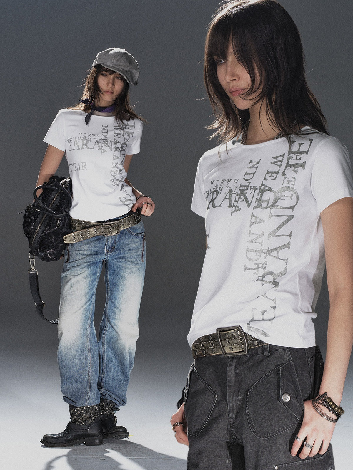 wear_And_tear_Tricolor_Silver_Punk_Garbled_Letter_Print_Women&