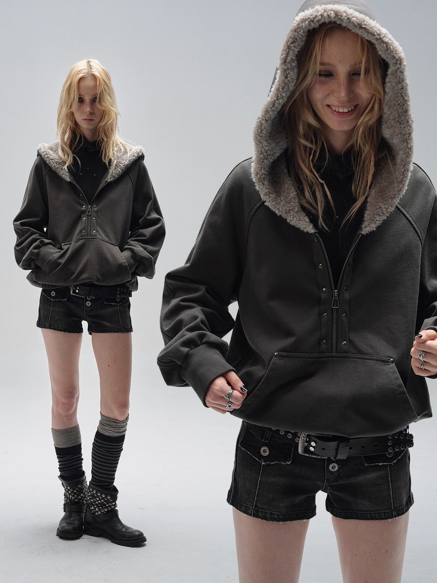 wear_And_tear_Wear_And_Tear_Fleece_Hoodie_With_Snap_Front_And_Studs_MISSTT