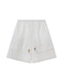DIDDI MODA Seashell Lace Trim Cotton Shorts