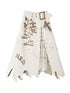 Punk Gothic Lace Asymmetrical Leather Skirt Dresses