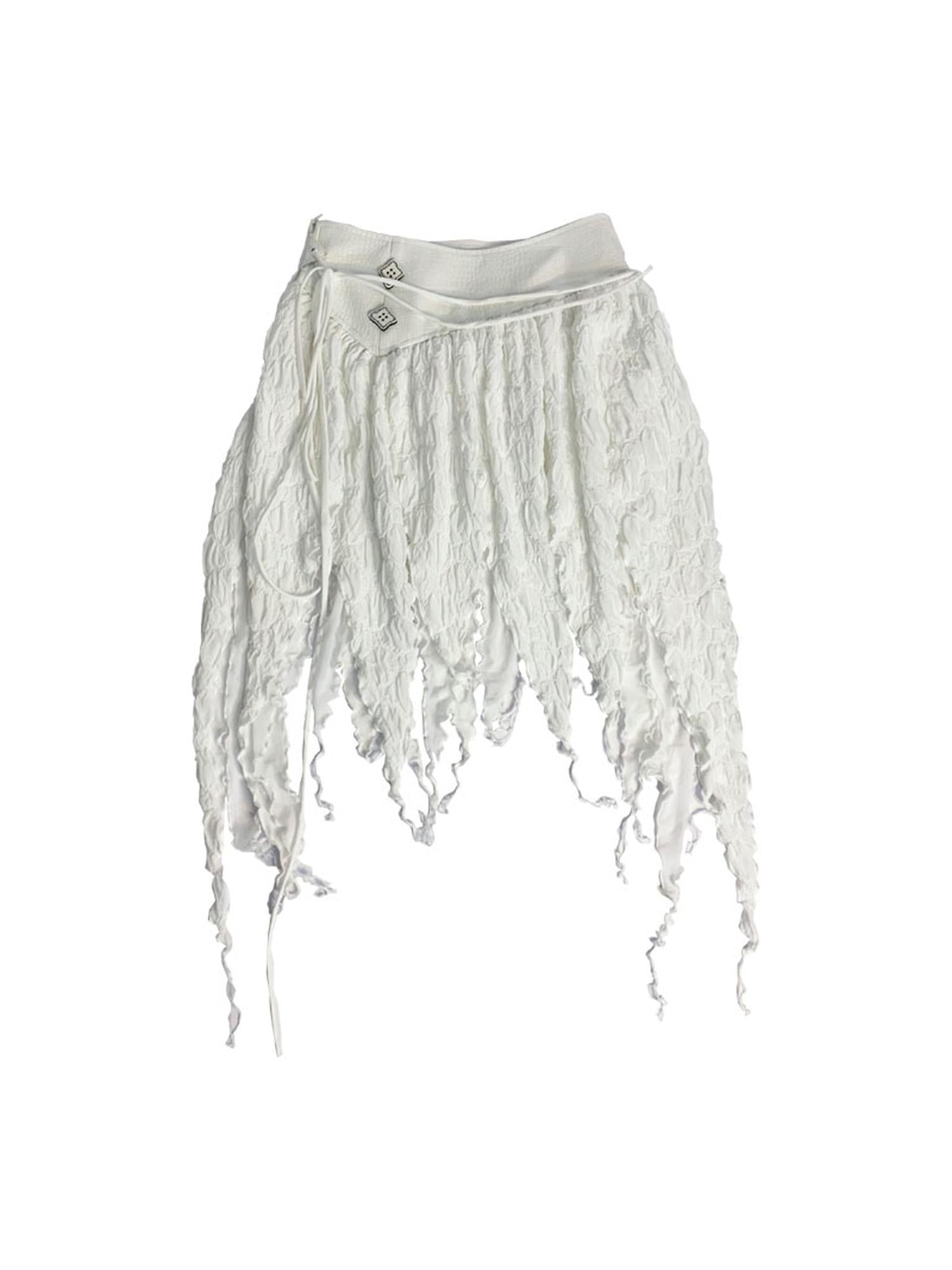 WSW WUSHENWU No Body Sweet Spicy Wind Textured Skirt