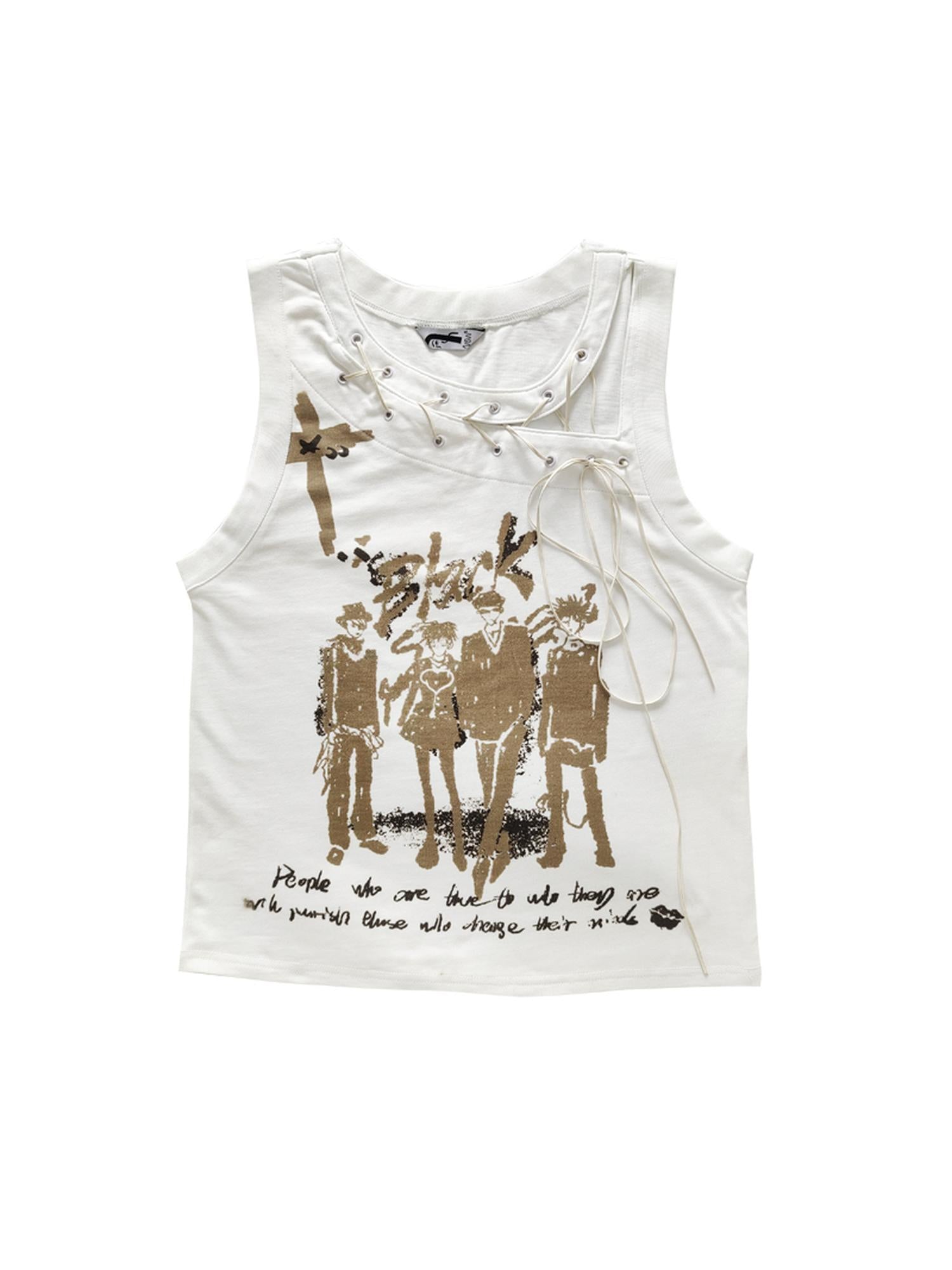WSW WUSHENWU Street Loose Cut Unisex Tee