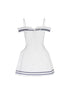 Sweet Spicy Sleeveless Navy Striped Waist Mini Dress