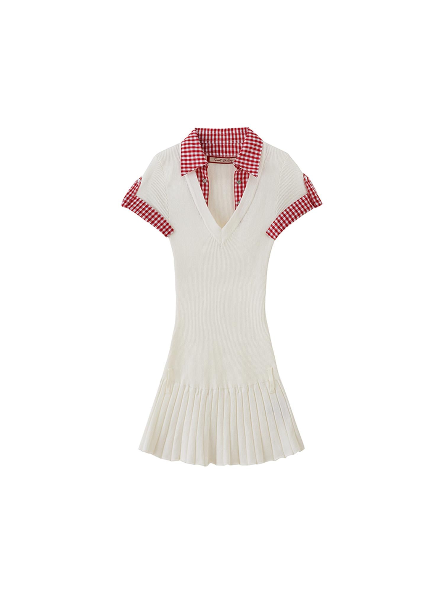 SweetChilling Summer Farmhouse Knit Dress With Western Belt Dresses