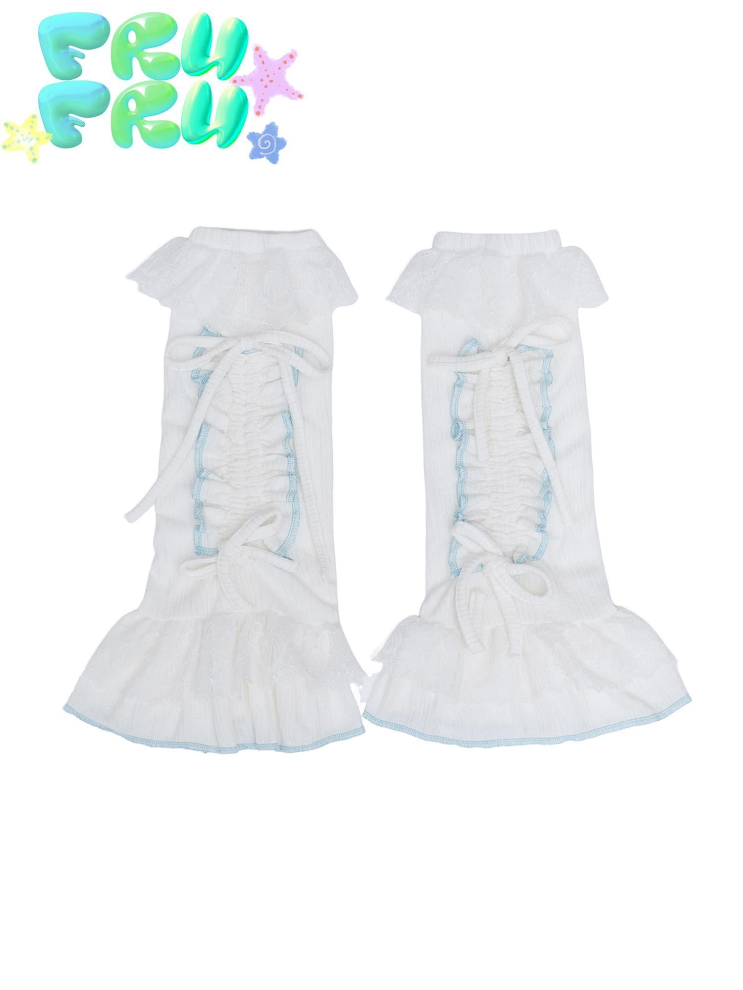 Frufru Gulu Y2K Summer Lace Sweetheart Socks 21cm
