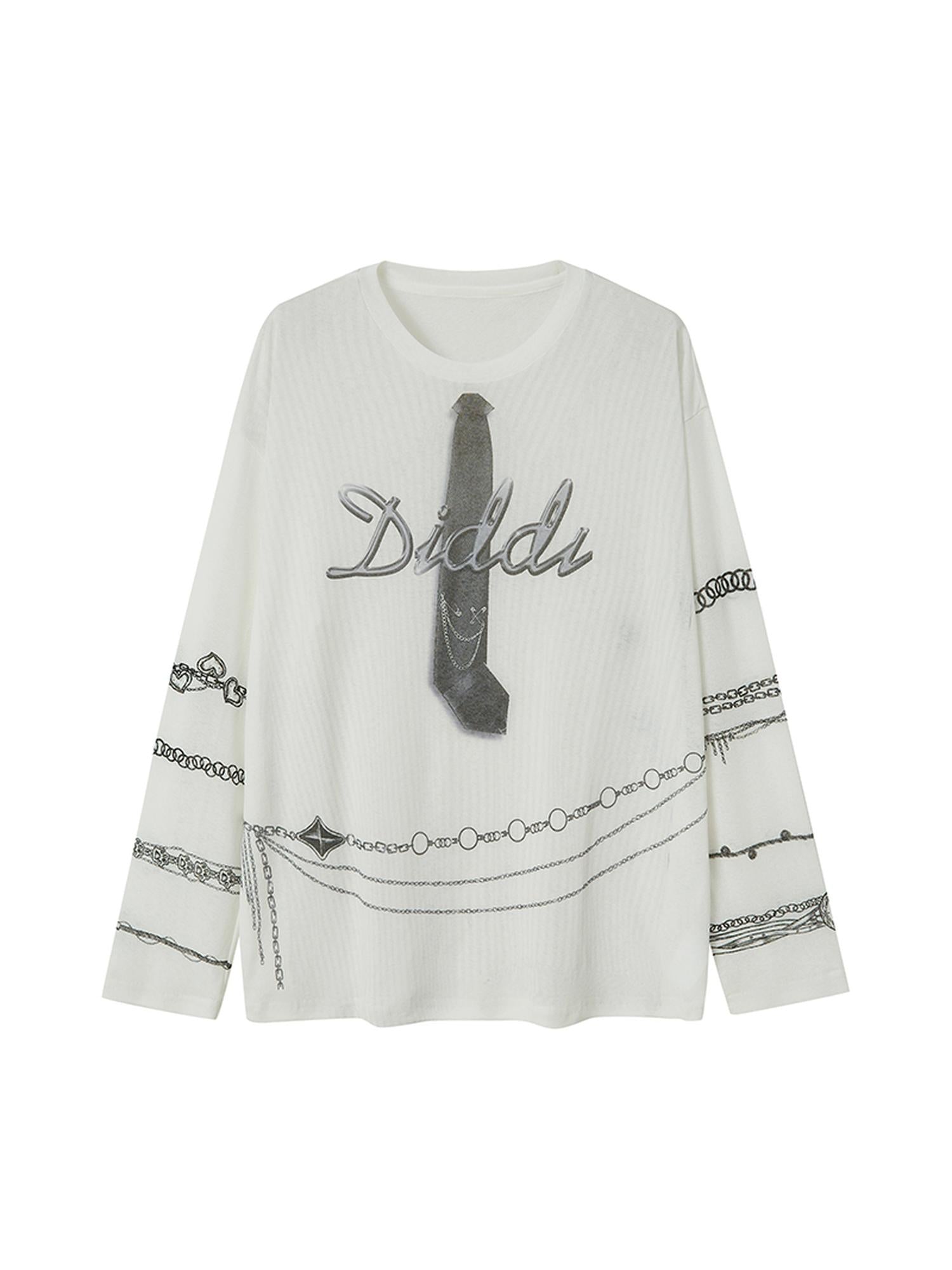 DIDDI MODA Tie Print Knit Top