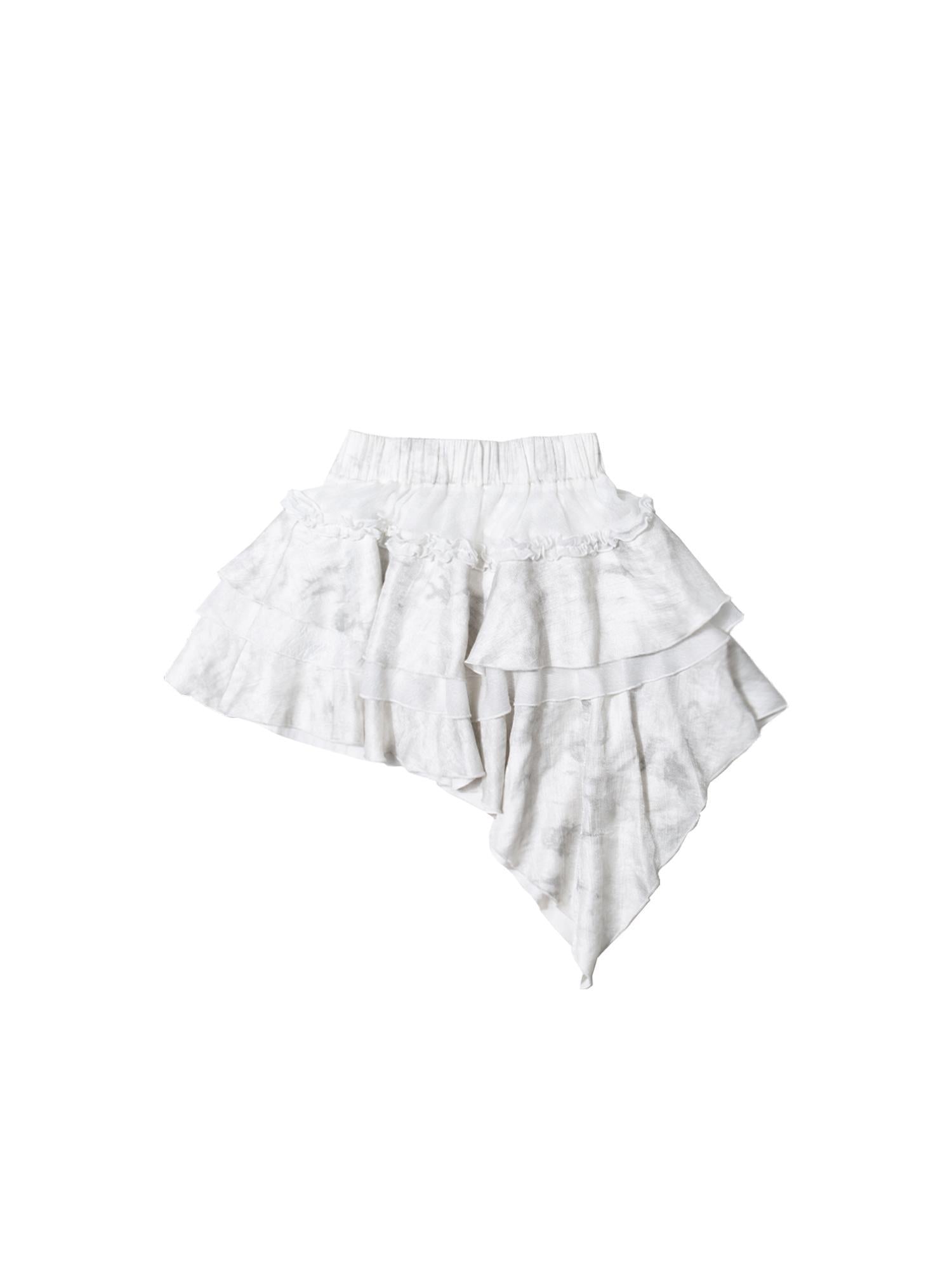 ARIADNAw Punk Niche Asymmetrical Cake Skirt