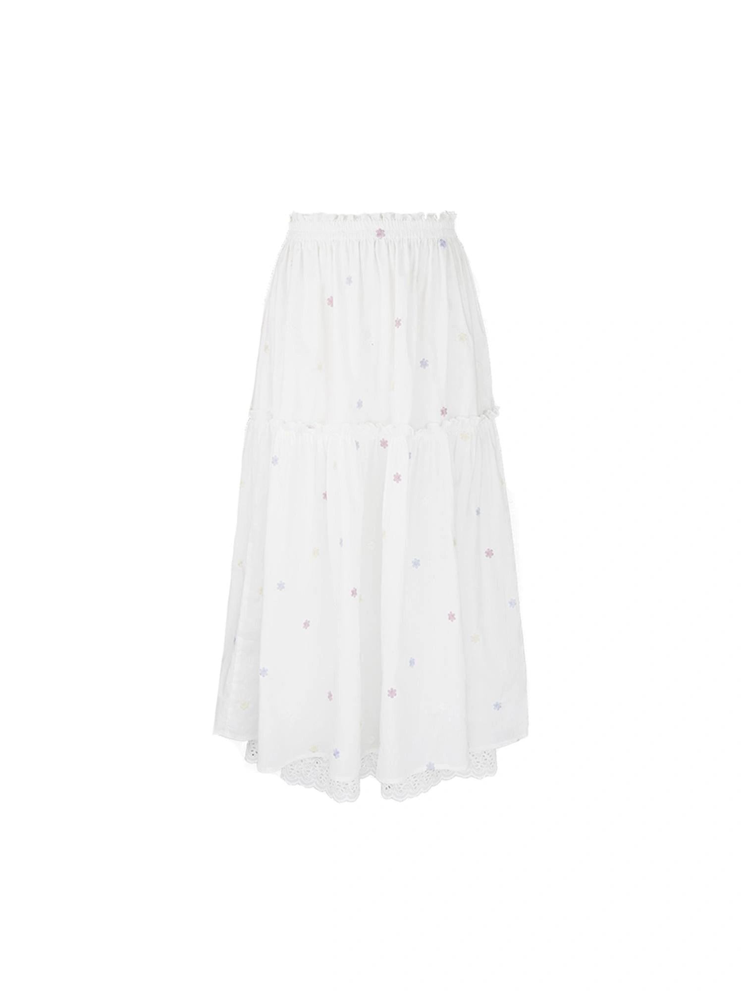French Sexy Ruffled Crop Top Lace Skirt Set Island Vacation Outfits