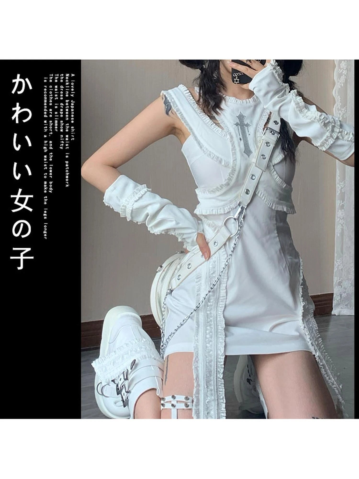 Elegant Satin Slit Dress SML Low Iron Hand Wash