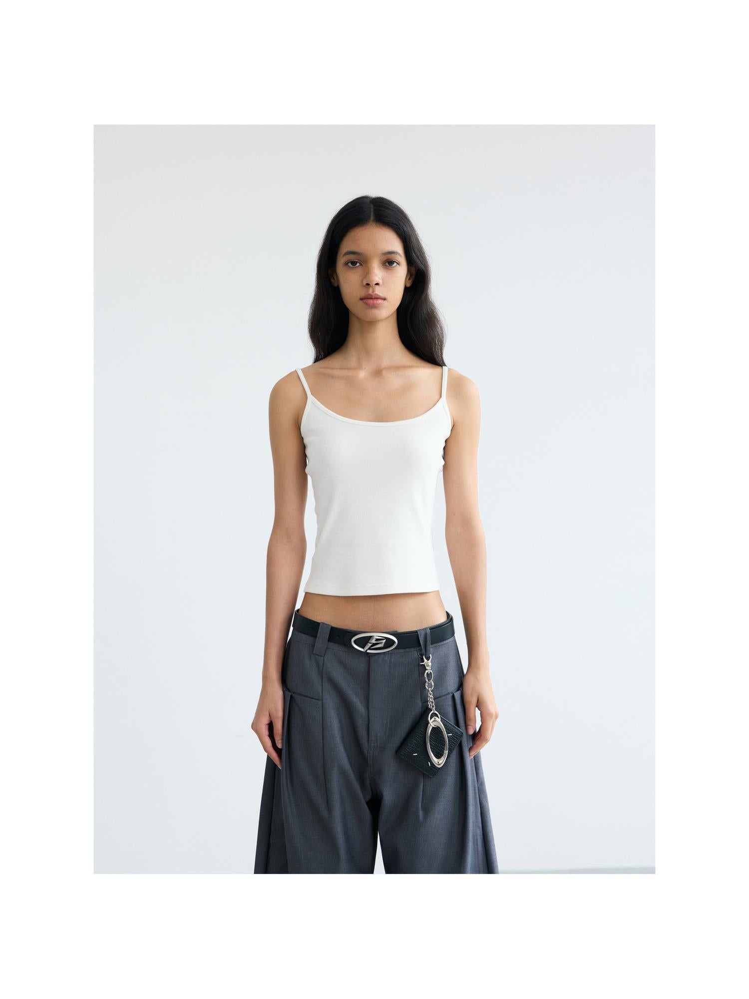 Peoplesense Simple Slim Fit Cotton Spandex Camisole Top