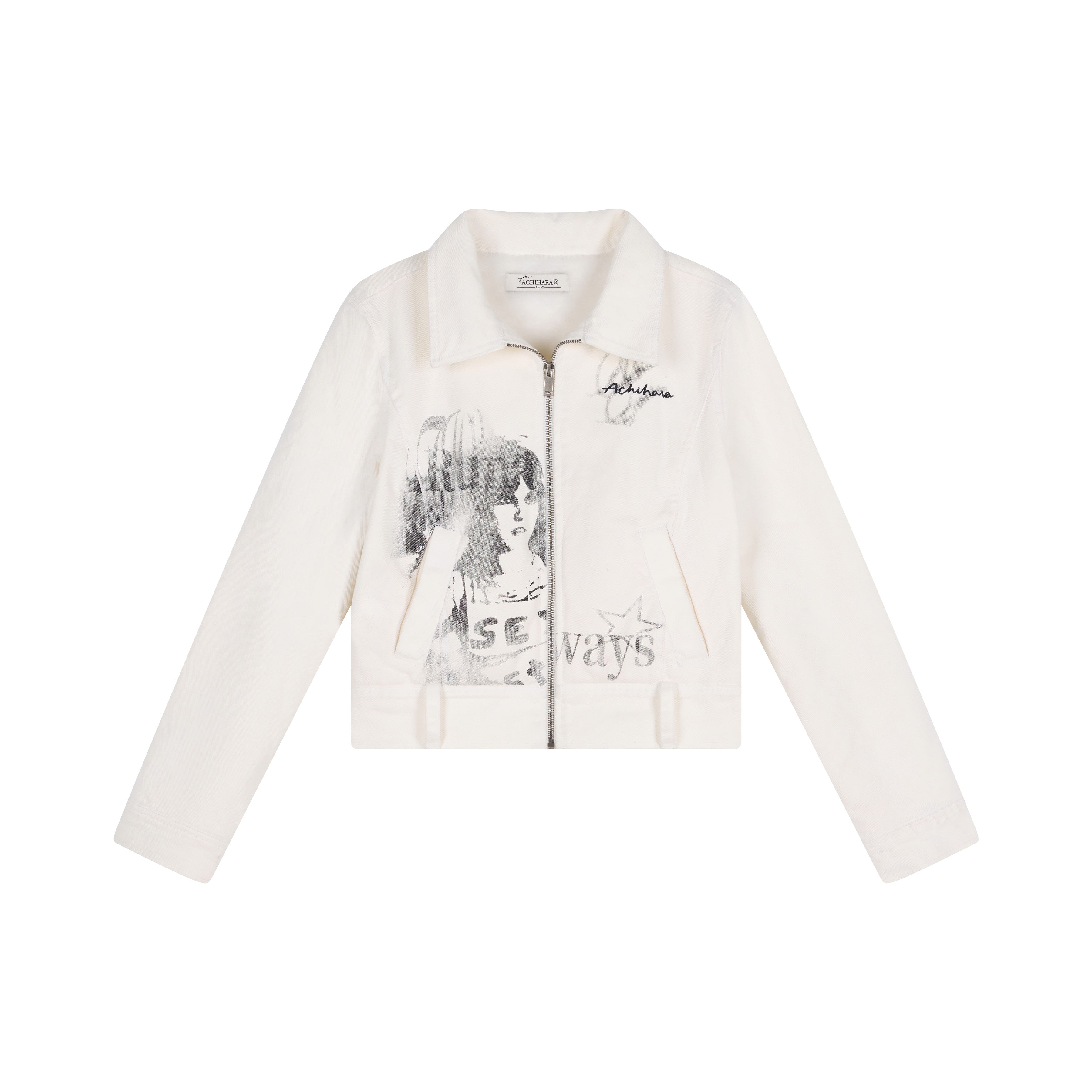 Achihara Unique Stylish Print Fleece Jacket For Women