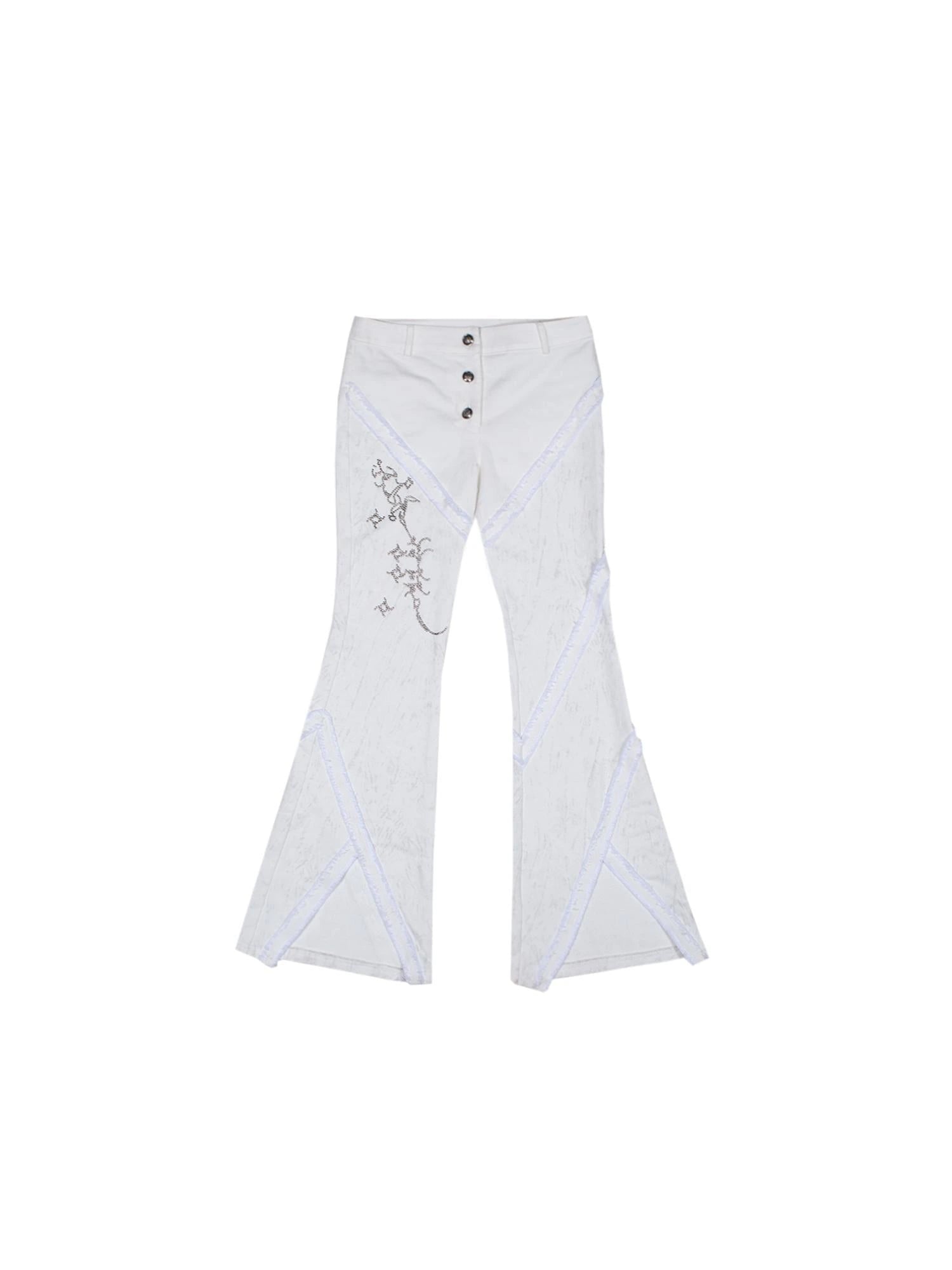 Y2K Low Rise Flared Pants Sexy Punk Style For Spring