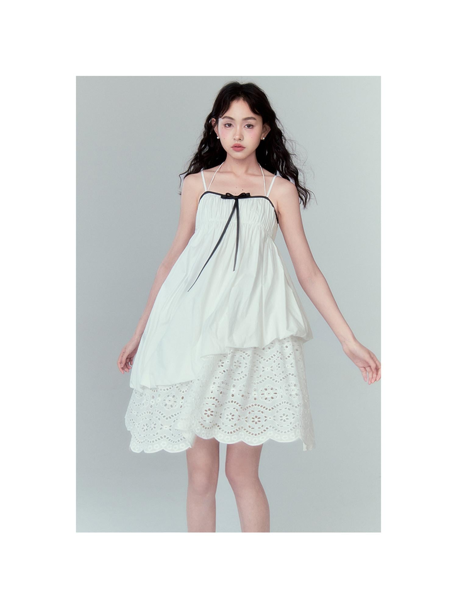 DIDDI MODA Floral Bloom Sheath Dress With Layered Tulle Hem