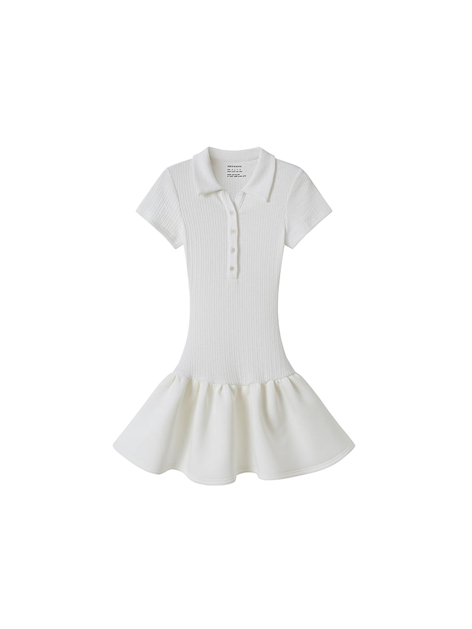 SweetChilling Polo Collar Tennis Dress Women American Campus Style Dresses