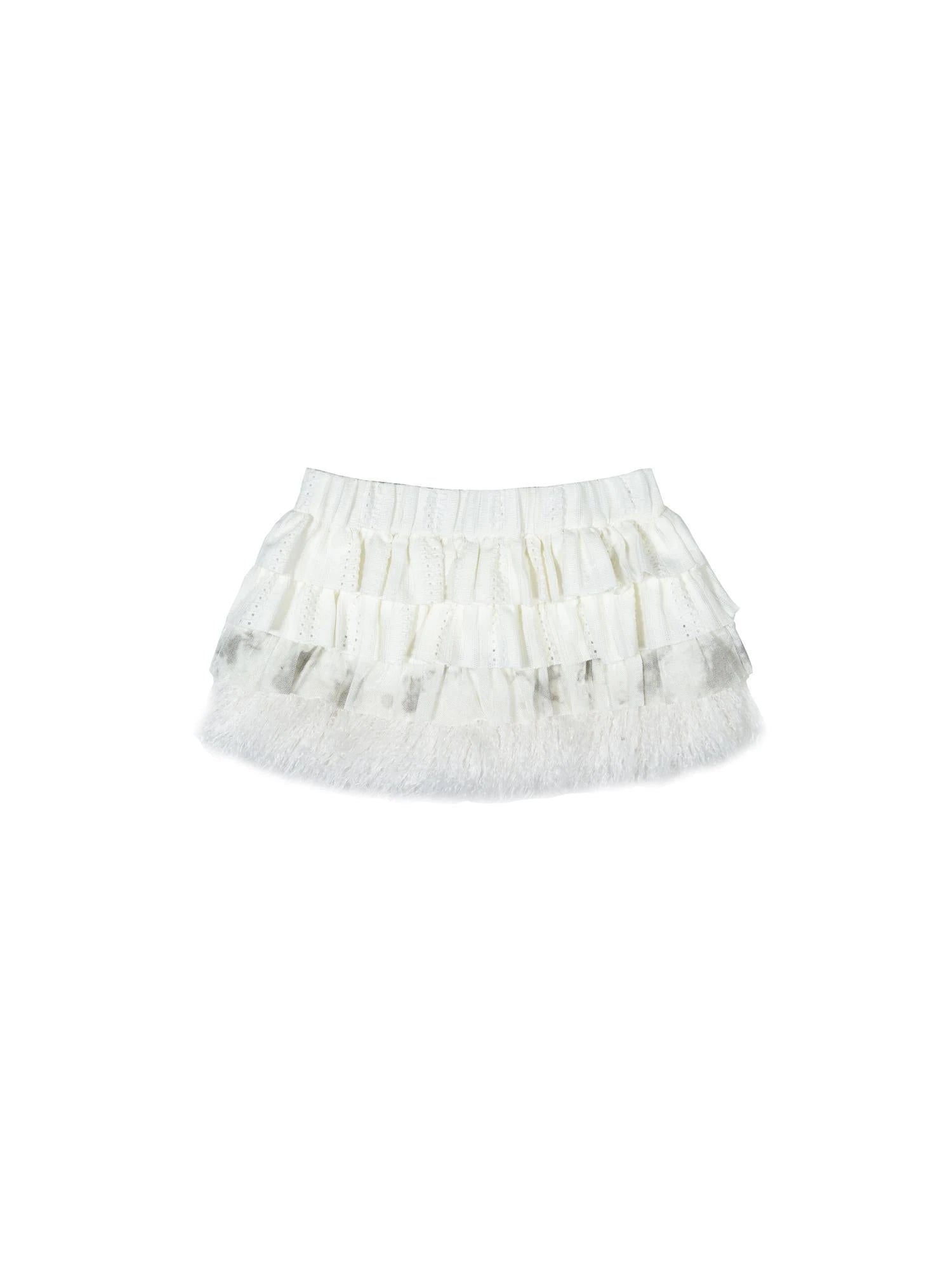 Ariadna S Punk Palace Recyclable Layered Fur Cake Skirt