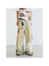 Peoplesense Yellow Mud Dyed Vintage Ripped Loose Straight Jeans